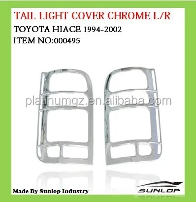 SUNLOP Hiace Parts #000495 Tail Light Cover Chrome Body Kits Hiace KDH Parts Commuter Van Accessories Hiace 200