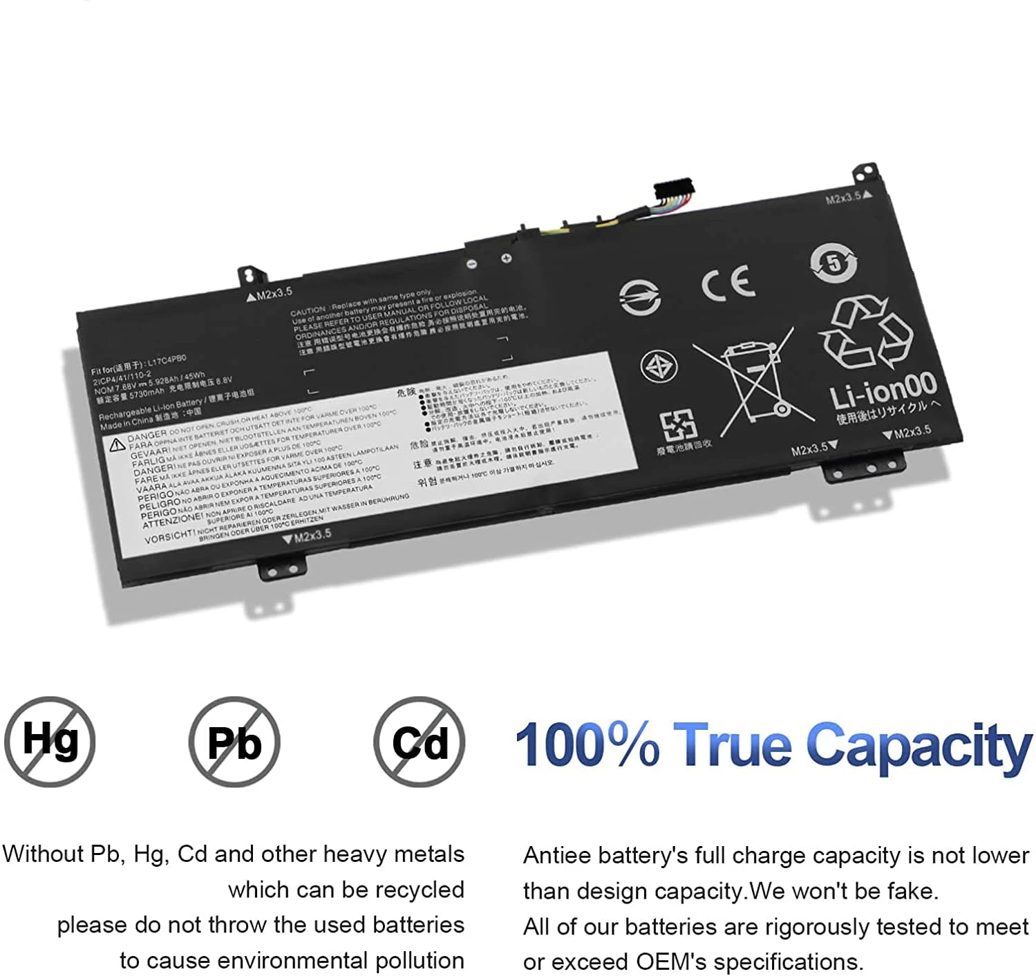 L17C4PB0 Battery For Lenovo Flex 6-14IKB 6-14ARR IdeaPad 530S-14ARR 530S-14IKB 530S-15IKB Yoga 530-14ARR 530-14IKB Series