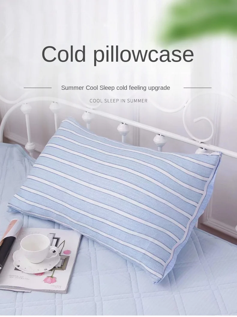 Hot Sale Pillow Supplier Soft Washable Breathable Cooling Pillow Case For Sleeping