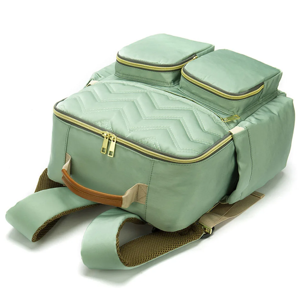 Minimalist Chevron Stripe Perfect Quality Nylon Diaper Bags For Mother