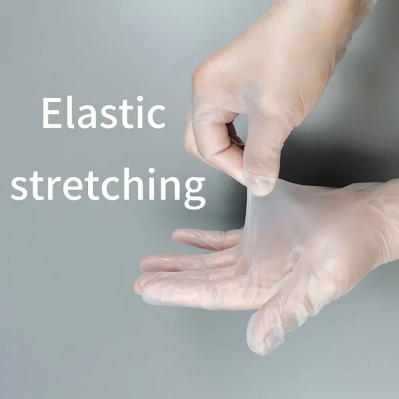 Single-use Impermeable Durable Clear PVC Vinyl Gloves for Food Service