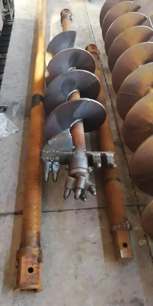 DTH drill  long auger for excavator or hydraulic hoisting machinery