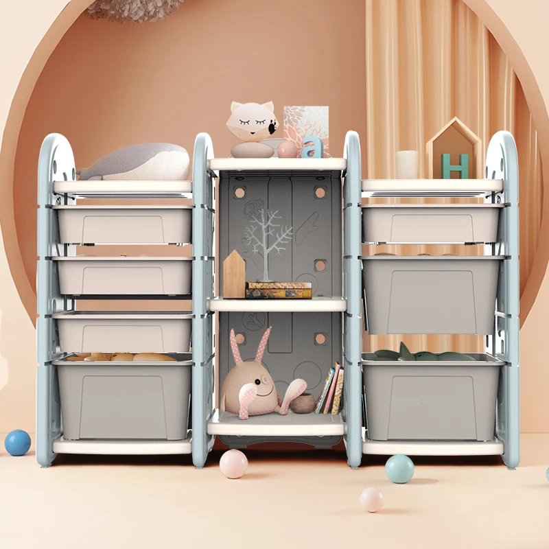 Горячая Распродажа пластиковая детская мебель Feelbaby шкаф для хранения игрушек