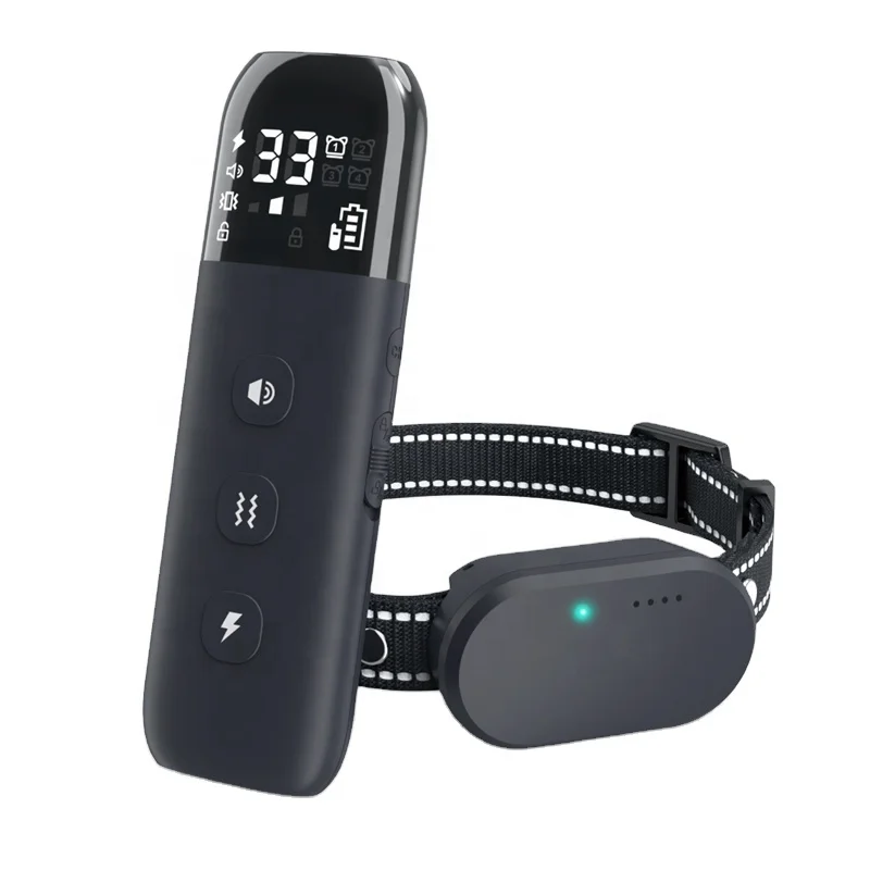 Регулируемый умный дрессировщик собак 1600Ft управление лай шоковый ошейник для дрессировки 4 канала IP67 водонепроницаемый