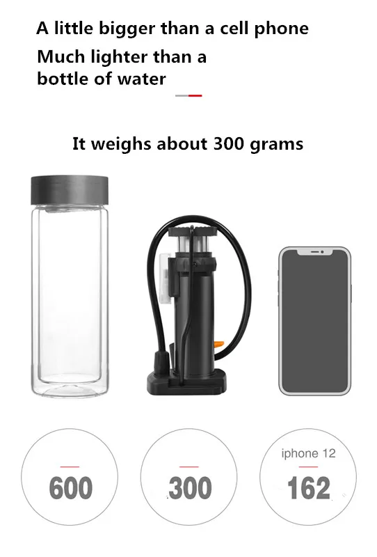 mini basketball hand air pump  Portable High pressure basketball bike air Foot Mini bike pump