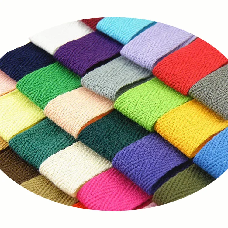 Прямая поставка с завода оптовая продажа хлопковые переплетенные Саржевые ленты тесьма для аксессуаров