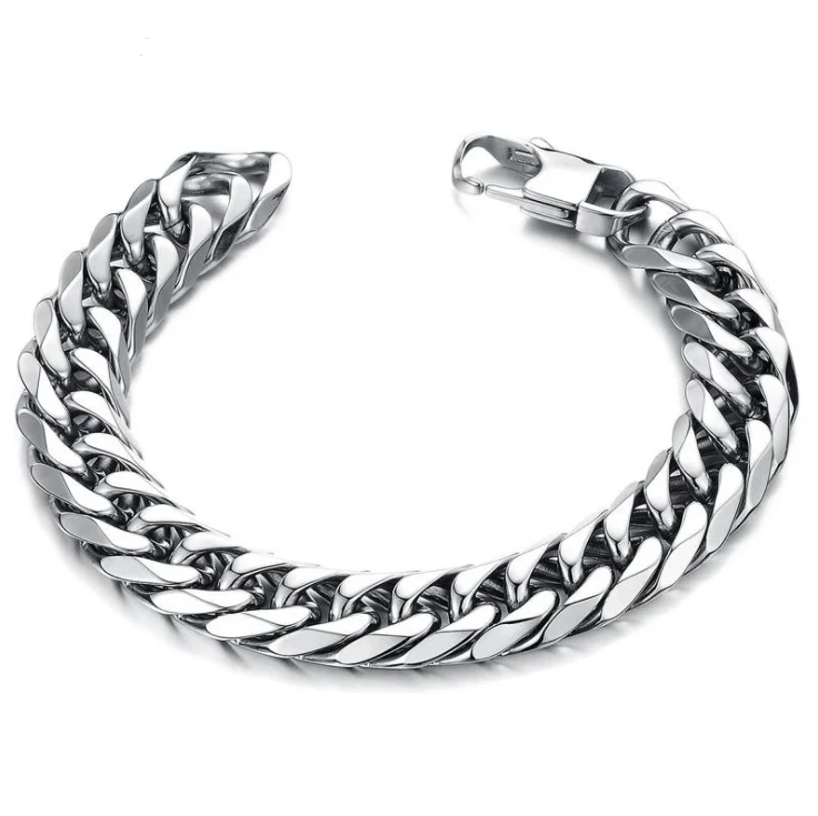 2020 Hip Hop Jewelry Fashion Miami Cuban Chain Bracelet Bracelet Gold Chunly Men Bracelets