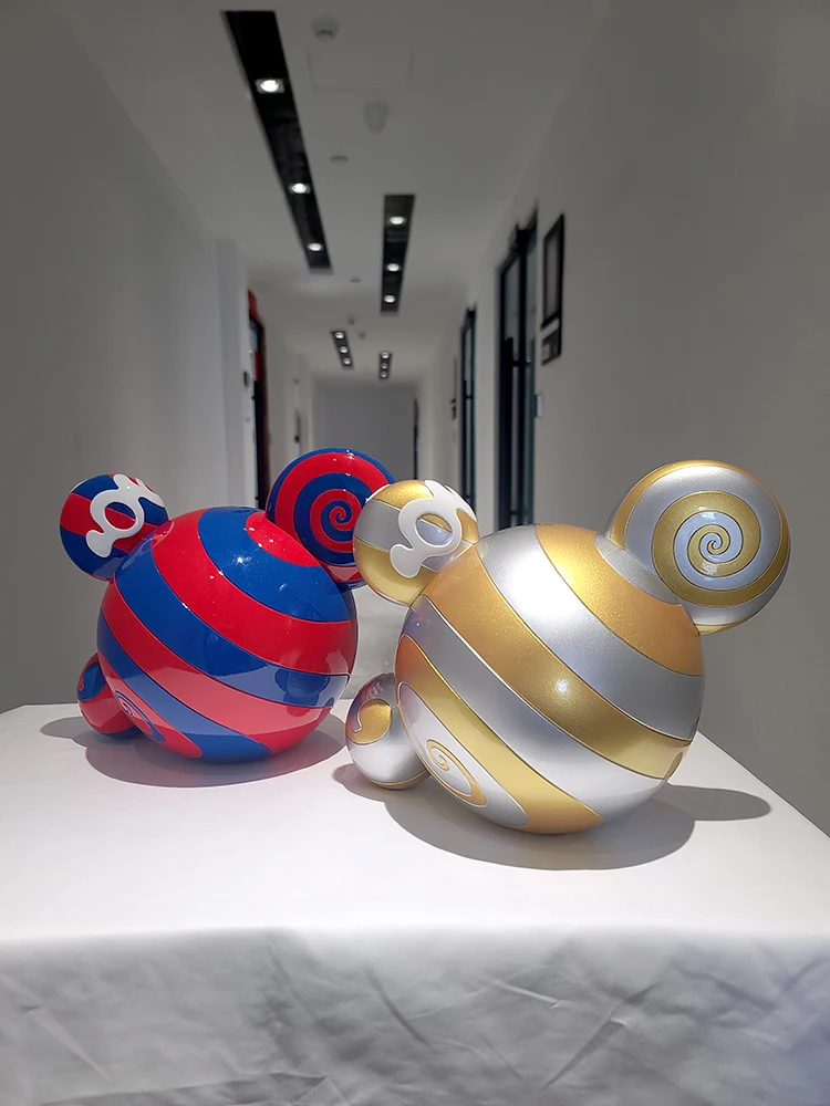 Два юаня искусство Murakami Takashi большой рот Mr.DOB Модная Кукла настольная украшение для мужчин и женщин Подарки