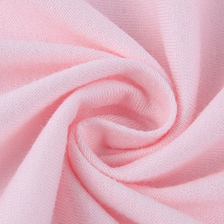 Factory Spot 100% Cotton Soccer Jersey Fabric Plain Single Jersey 190G T-Shirt Fabric