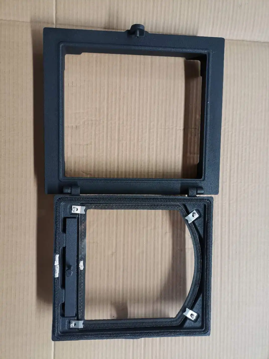 Cast iron fireplace door K404 with high temperature resistant paint 400*370mm