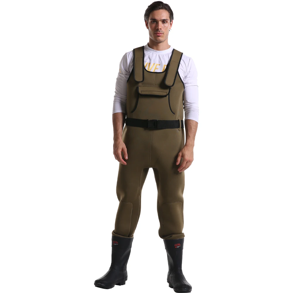 YIHENG OEM Профессиональные Водонепроницаемые сохраняющие тепло неопреновые Рыболовные костюмы, рыболовные сапоги