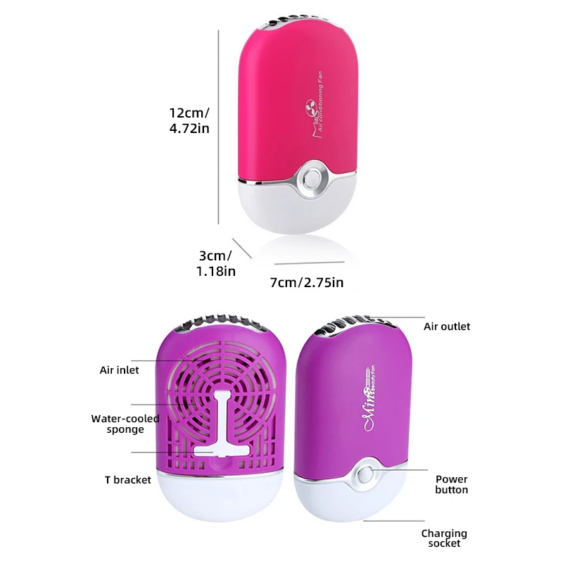 Held Color Polish Hair Dry Travel Desktop Fan Rechargeable MINI Air Dryer Handheld Bladeless Glue Eyelash Portable USB Extension