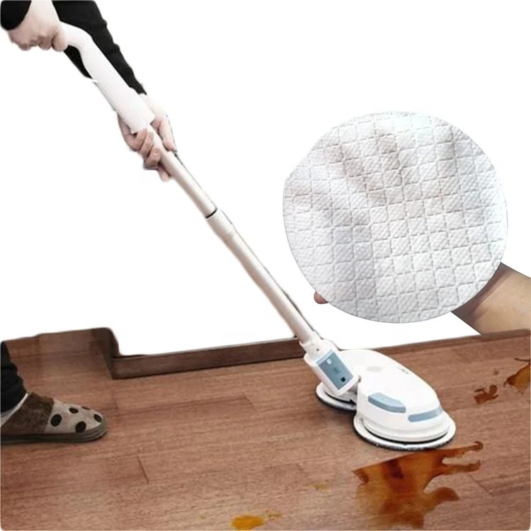 BaoJia Latest Design Promotional Disposable Sweeper Head Korea Nonwoven Round Mop Pad cloth manufacturer