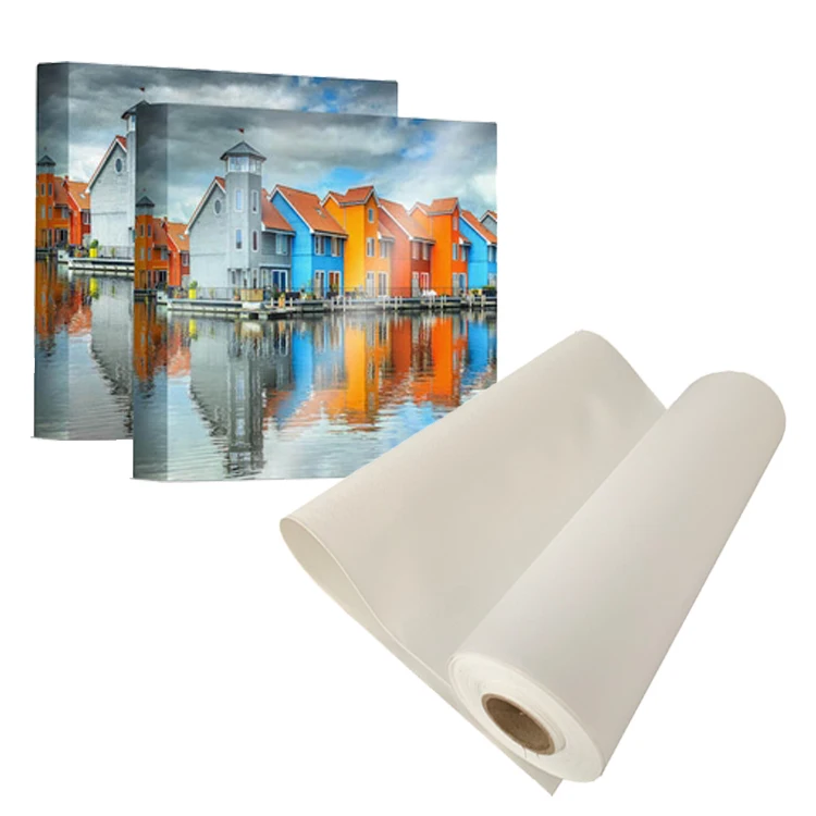 Pigment Matte 100% cotton Inkjet printed blank stretched canvas roll