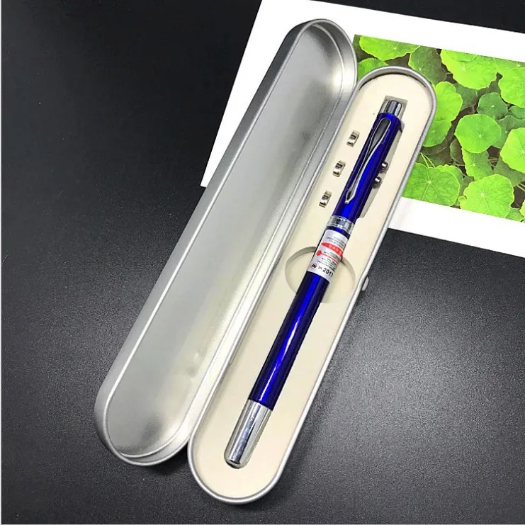 Multifunctional telescopic pointer pen four-in-one flashlight mini gift LED laser lamp can print LOGO