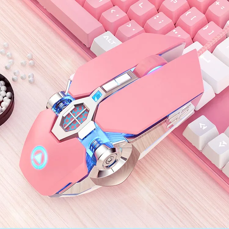 7 Keys Gaming Mouse Electroplating Luminous Frosted Coating Comfortable Feel Mechanical Mouse