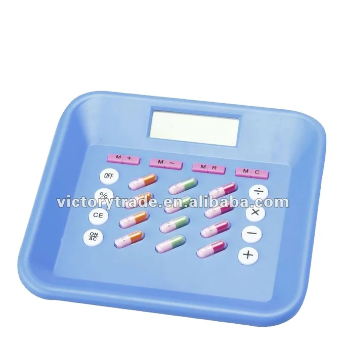 V-CP01 оптовая продажа ЖК-дисплей Электронный 8 цифр для настольных ПК таблетки перламутровая пуговица калькулятор