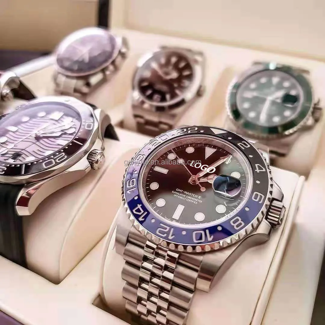 
Высококачественные мужские Роскошные автоматические часы Rolex из нержавеющей стали ночного видения с сапфировым стеклом подводные часы Rolexxe 