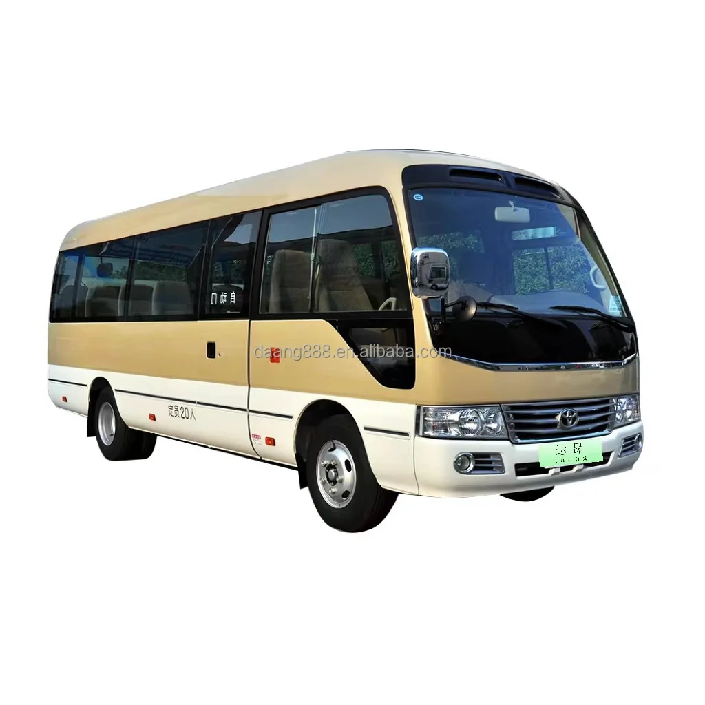 Hot Selling Good Condition gasoline 10-23 Seats luxury Toy-ota Coaster business Bus City Bus Mini Bus For Sale