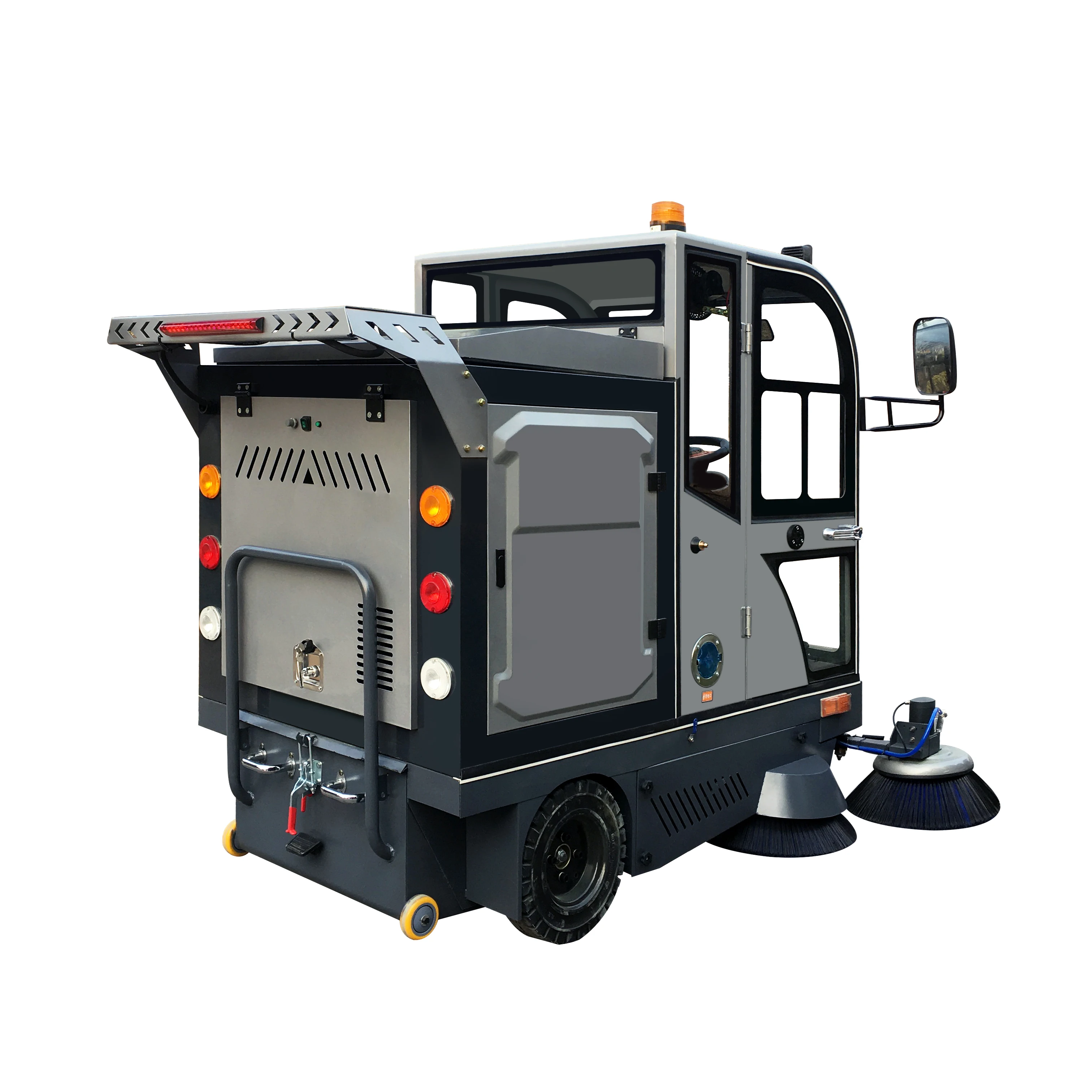 Electric Street Floor Sweepers Ride on Road Sweeper Machine