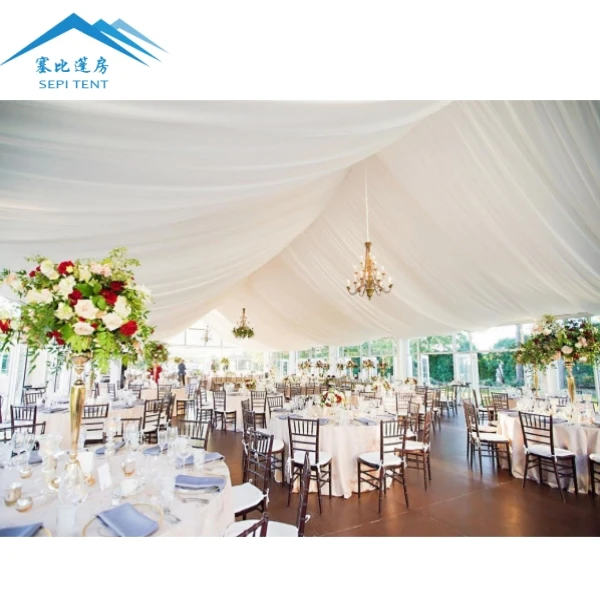 Big Sale 2025 New Design Luxury Party Wedding Tent Waterproof Outdoor Rental Church Marquee Tent