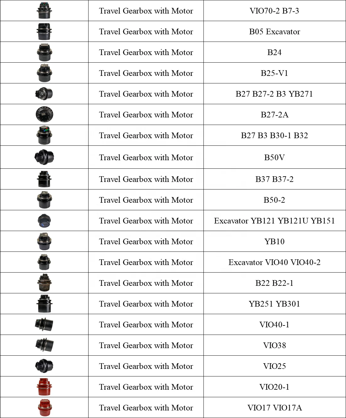 Замена 172455-73300 YM172455-73300 коробка передач с двигателем для экскаватора VIO70-2 B7-3