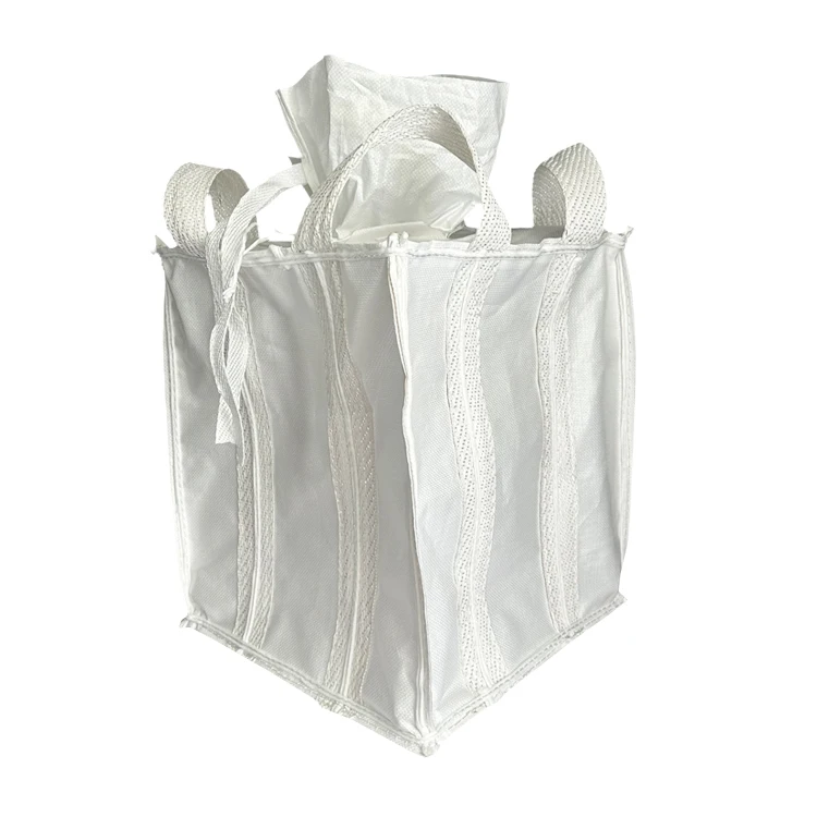 2024 FIBC Jumbo Top Full Open Flat Bottom Agricultural 1 Ton Bulk for Construction Sand Industrial Construction Fibc Bags