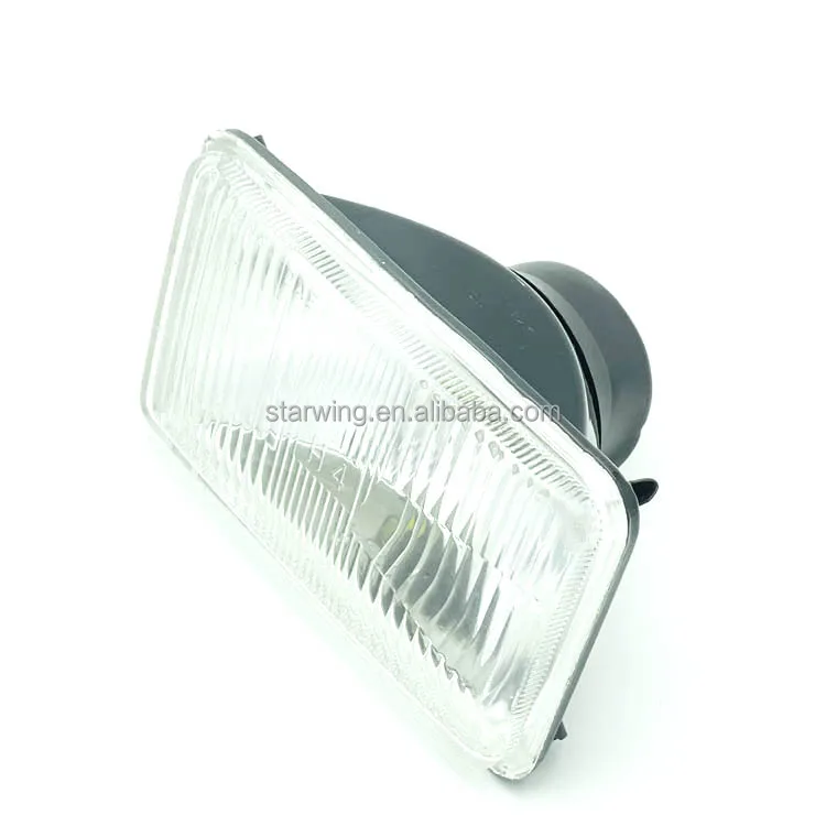 new arrival semi sealed beam headlight metal 5 inch square 4x6 inch used halogen h4 /led h4 for nissan truck lights