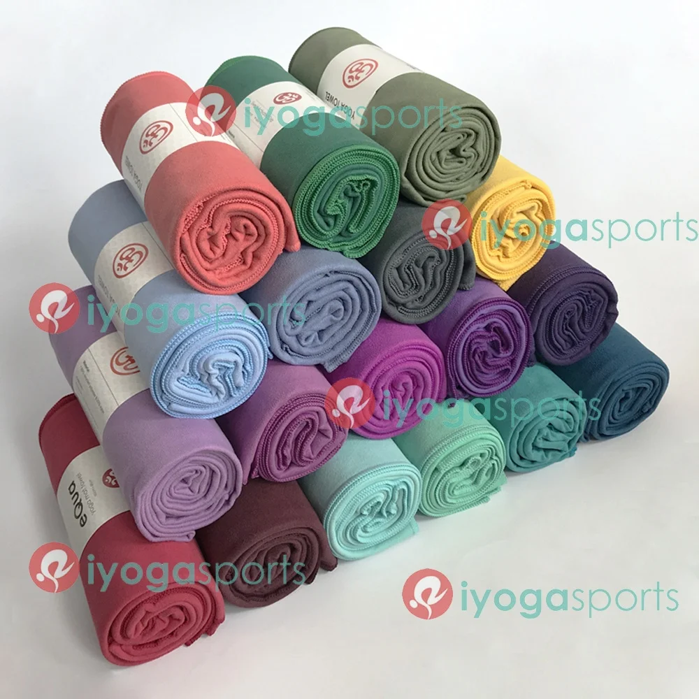 
suede hot yoga towel manduke yoga blanket customized logo size high quality by iyogasports 