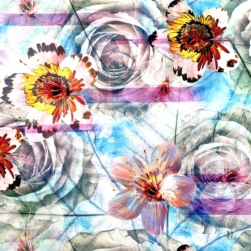 
Customized design 40*40 110*70 100% Cotton Poplin Plain digital printed Fabric for women dress 