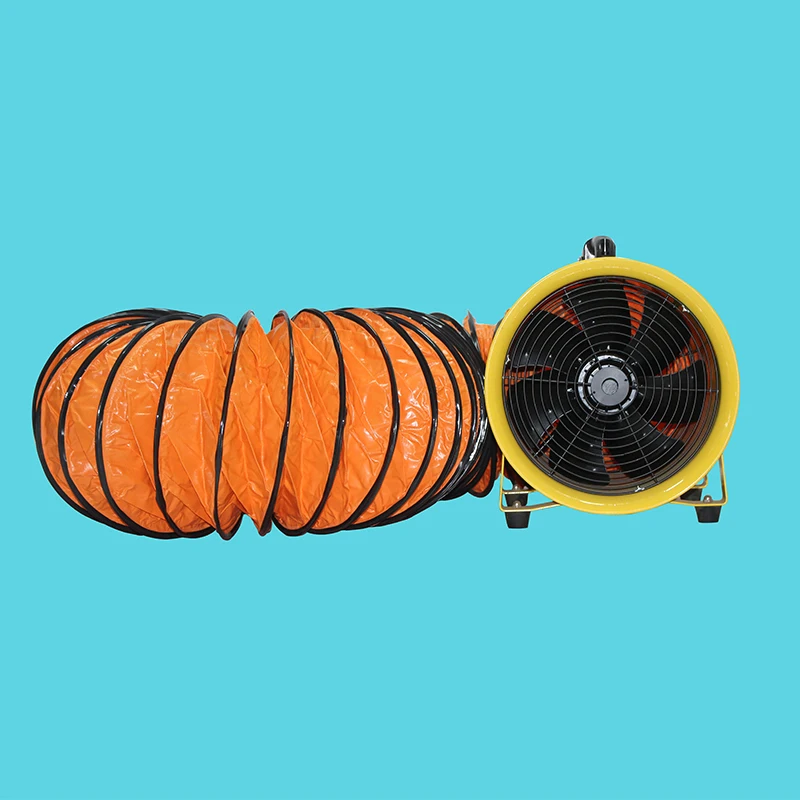 Промышленный экстракционный вентилятор 300 мм + Воздуходувка с шлангом 5 м