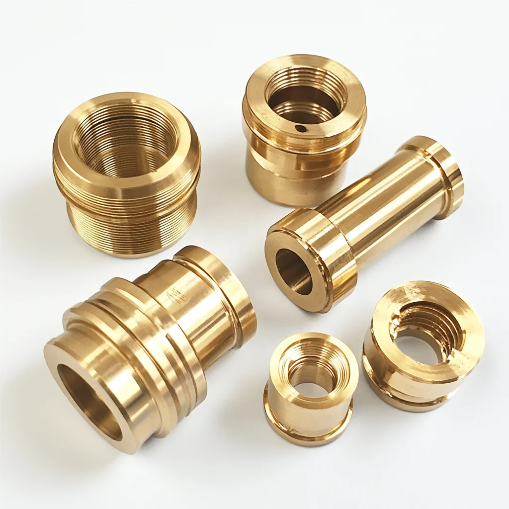Small Metal Parts  Custom Milling Machining Lathe Brass Round Pipe CNC Precision Turning Fitting Spare Parts