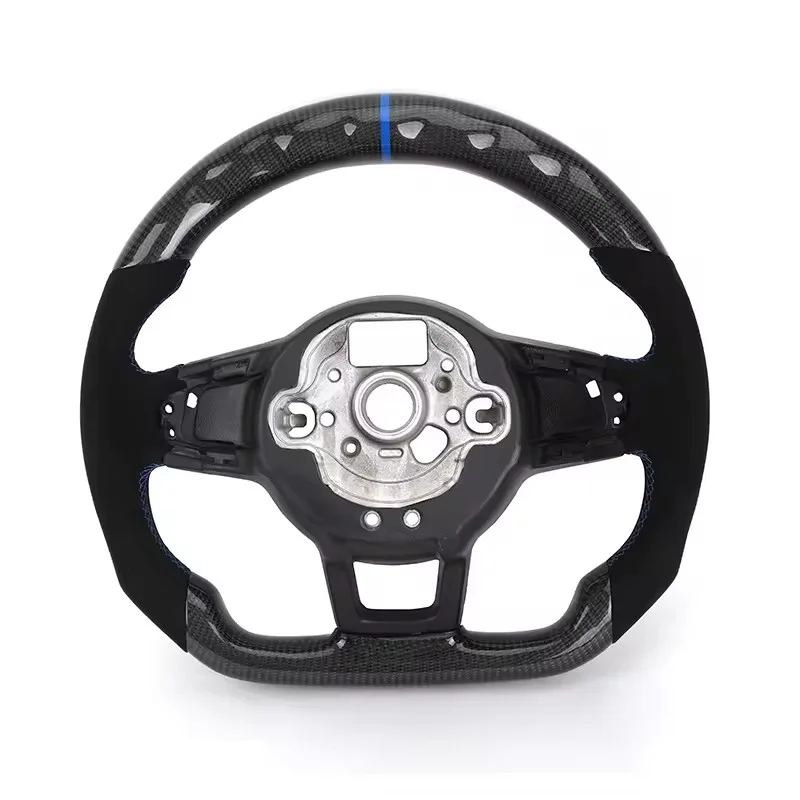 Половинный руль из углеродного волокна без отделки для Volkswagen VW Polo MK Golf 5 6 7 6R Passat CC Gti Gte