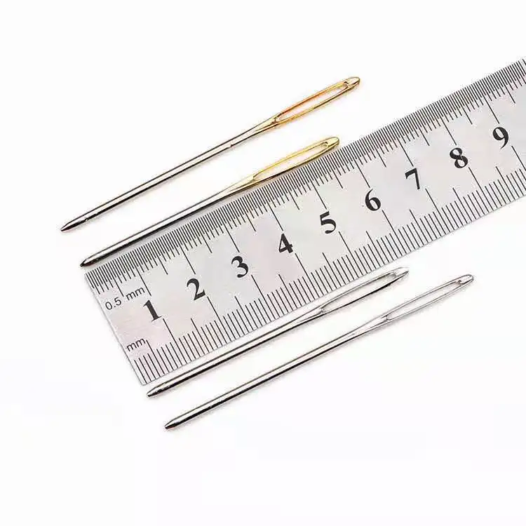 DIY blunt head big eye hand-sewing sweater knitting yarn with large hole ribbon needle