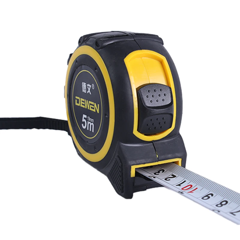 DEWEN Hot Selling High Quality Metric Scale Steel Ruler Rust-Proof Durable Tape Measure Ruler Tape