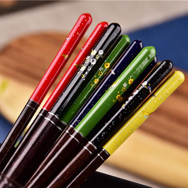 Custom full cover print Japanese Import samurai katana engraved personalize reusable wedding favor hair Chopstick for restaurant