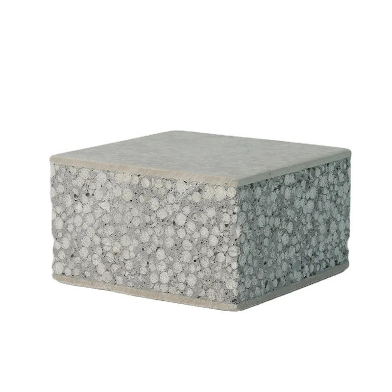 Fireproof Soundproof Insulated Lightweight Foam Concrete Roof Easy Installation Fast Build Wall Fiber Cement EPS Sandwich Panels