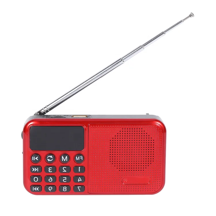 
 Домашний Карманный 5 в 1800ahm аккумулятор FM USB TF карта радио приемник с антенной и кнопкой  