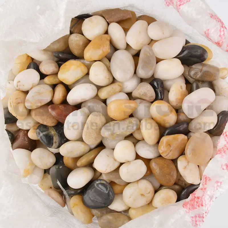 High Polished Natural Mix Color Cobblestone Paving Outdoor Garden Stone Decorative Landscaping Rock River Stone Pebble Cobble