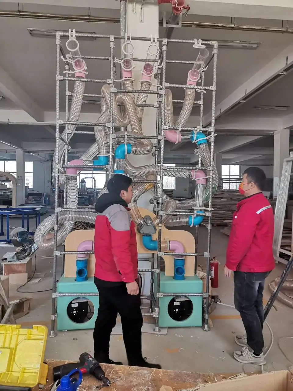 Science equipment children indoor playground interactive wall game