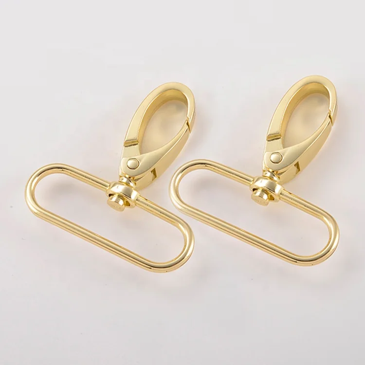 Snap hooks double ended hook with key holder  carabinar push gate Keychain metal snap hook