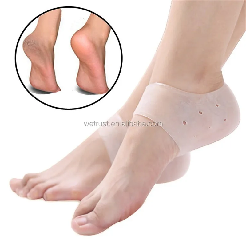 Wholesale Dry Foot Care Soft Silicone GEL Heel Protector Pain Relief Anti Crack Heel Socks
