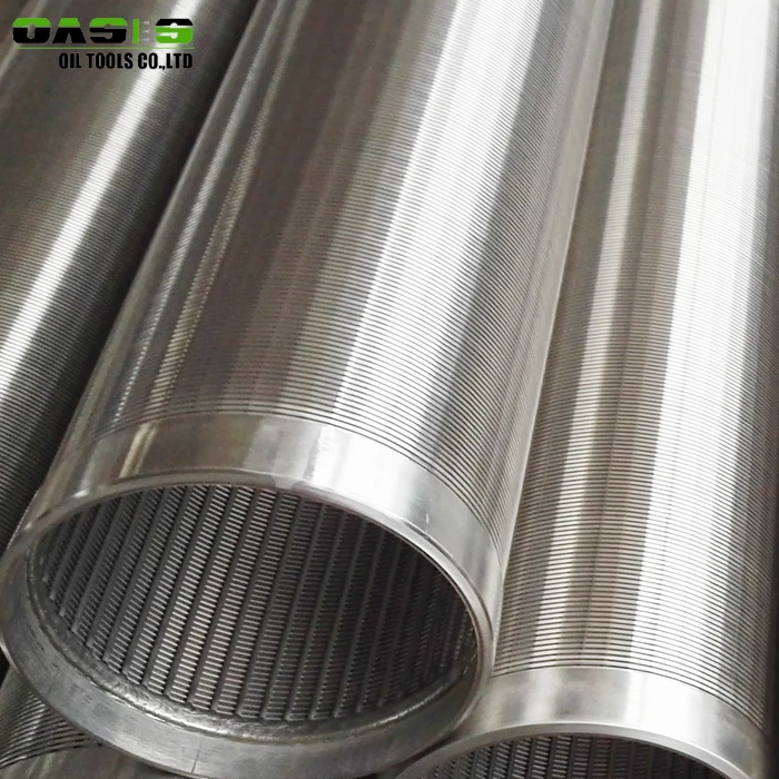 stainless steel wire wrapped water well casing and screens/thread coupling/welded ring/ bare end