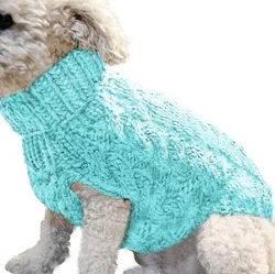 wholesale acrylic knit dogs sweater puppies pet accessories apparel fashion warm pet clothing dog clothes