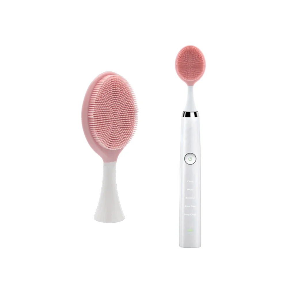Facial Cleaning Brush Kit Electric Facial Cleansing Brush Facial Massage Head Compatible With Sonic Toothbrush GW008