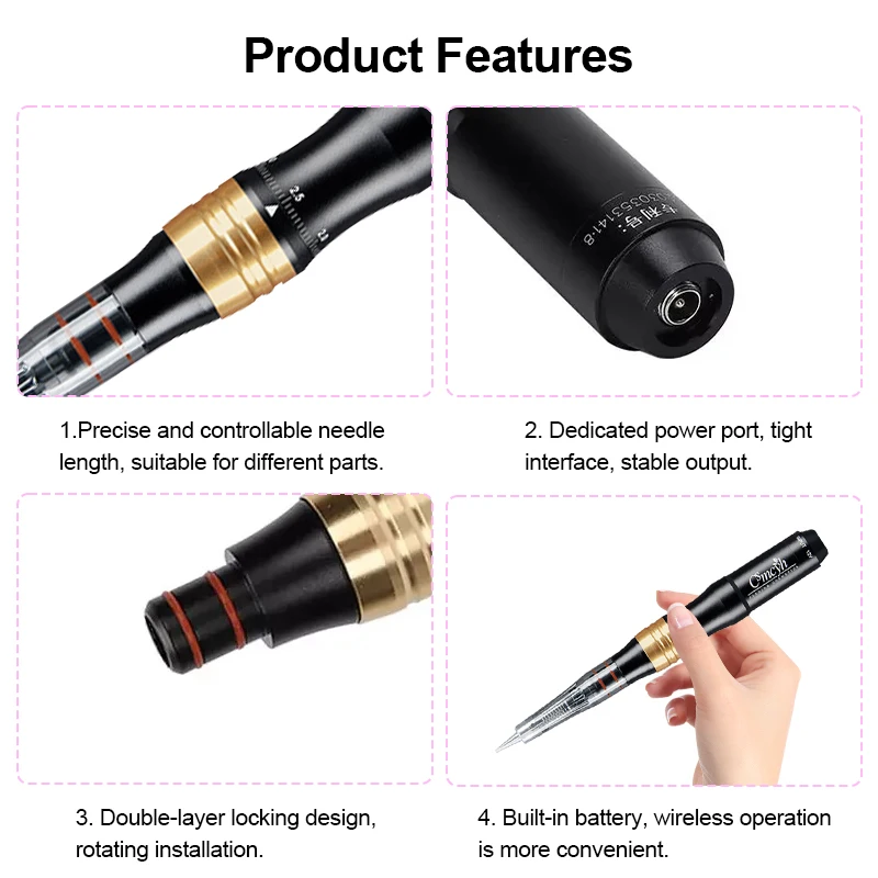 MASSA Hot Selling LED Panel Viewing Screen Tattoo Makeup Machine Eyebrow Lip Beauty Machine Wholesale Tattoo Gun