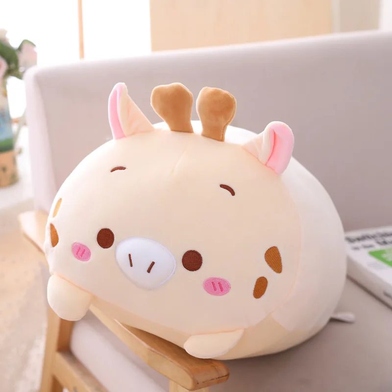 Free Shipping 9 Styles Stuffed Animal Dinosaur Pig Cat Bear Plush Toy Cartoon Hamster Elephant Deer Panda Pillow Plushie