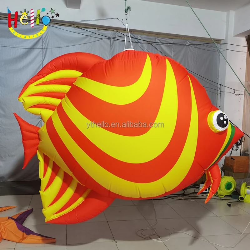 Suspension custom inflatable tropical fish inflatable sea animal inflatable clownfish