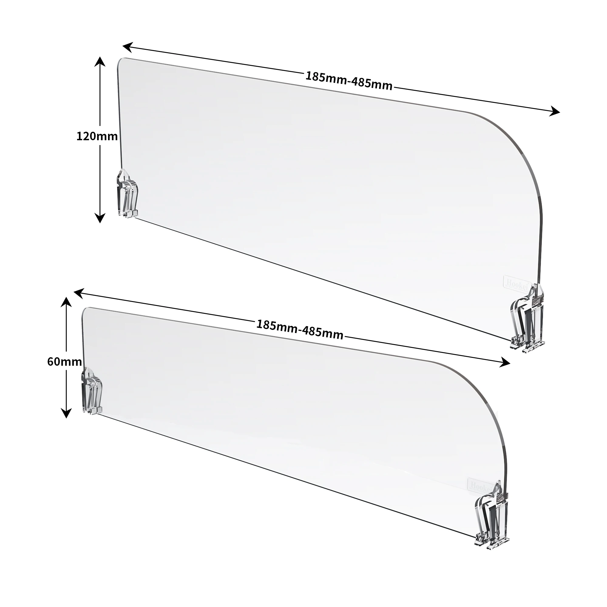 Hookei Plastic PVC Shelf Divider Shop Shelf Divider and Shelf Separator for Organization in Store