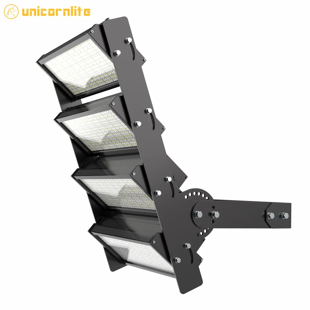 High Mast Light 1500W  Sports Soccer Field  Pole Lamp  140lm/w For Football With PMMA Lens